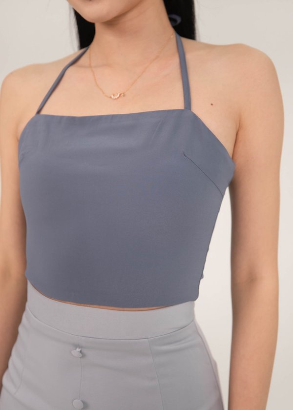 Foundation Halter Top in Space Blue #6stylexclusive