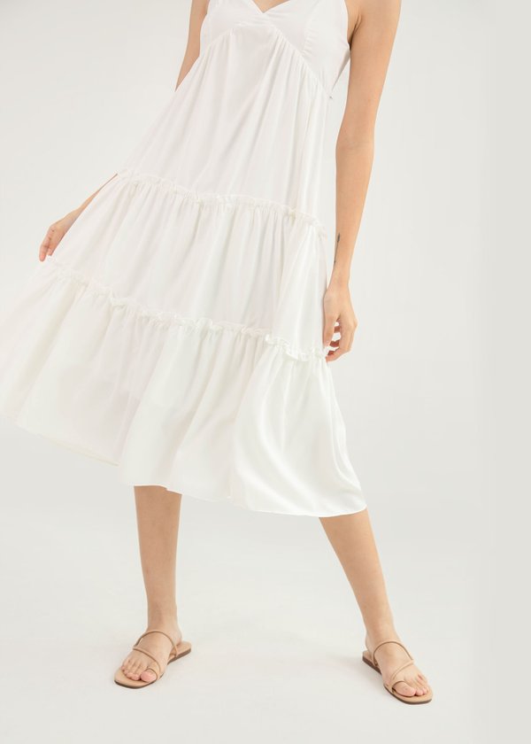 Afterglow Maxi Dress in White