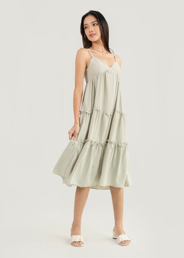 Afterglow Maxi Dress in Sage