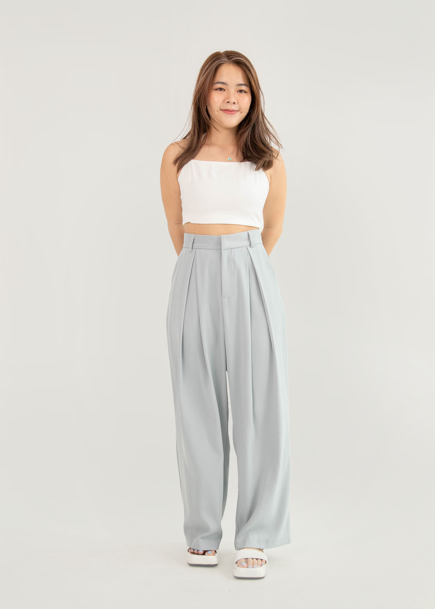 Voyage Flare Pants in White #6stylexclusive