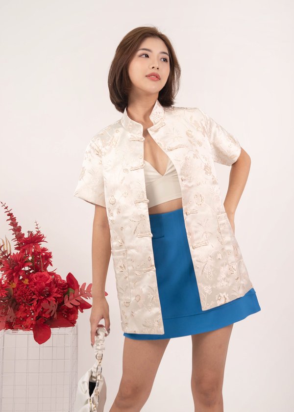 CNY The Oriental Outerwear in Cream #6stylexclusive