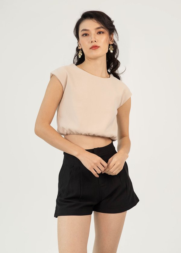 Archer Boxy Top in Sand #6stylexclusive 