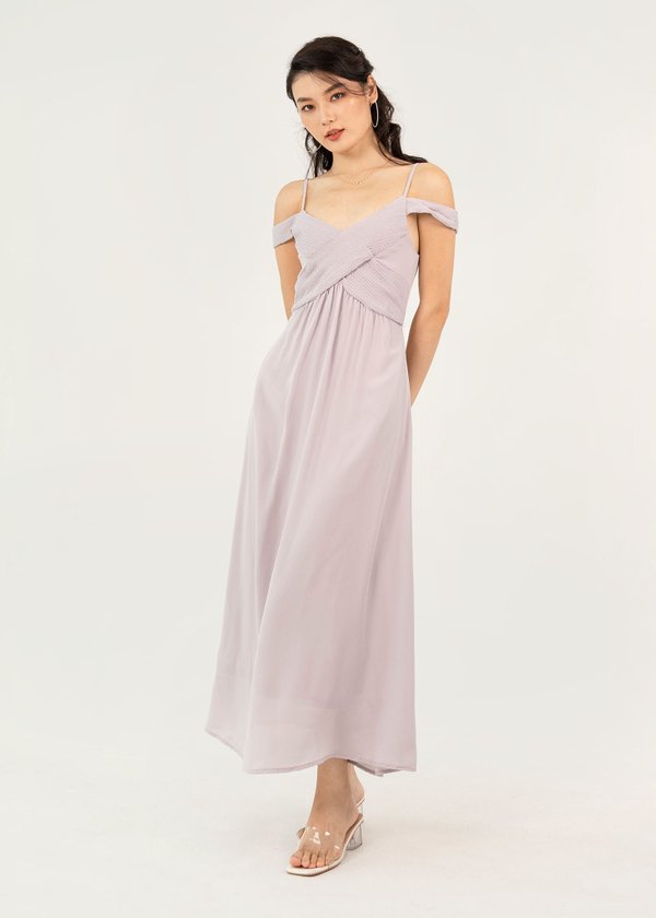 One Romance Pleated Maxi Dress in Soft Lilac #6stylexclusive