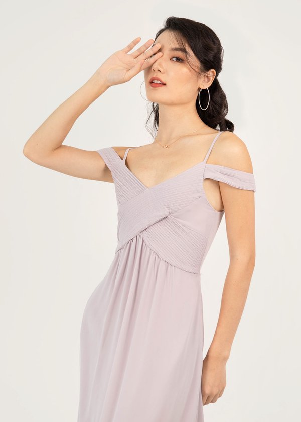 One Romance Pleated Maxi Dress in Soft Lilac #6stylexclusive
